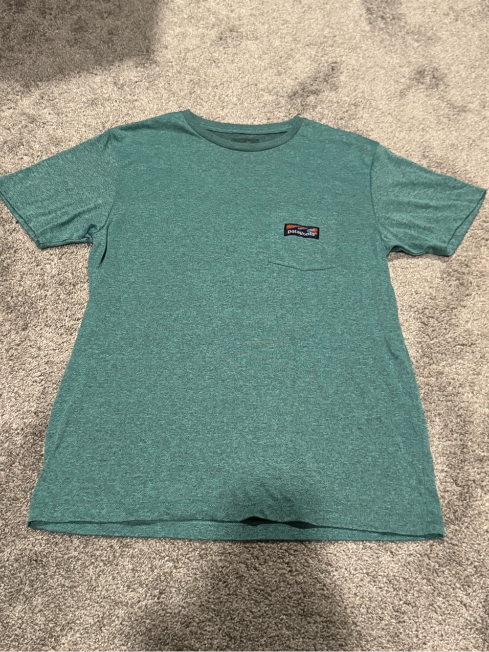 Patagonia | Men's Teal Short-Sleeve Pocket T-Shirt